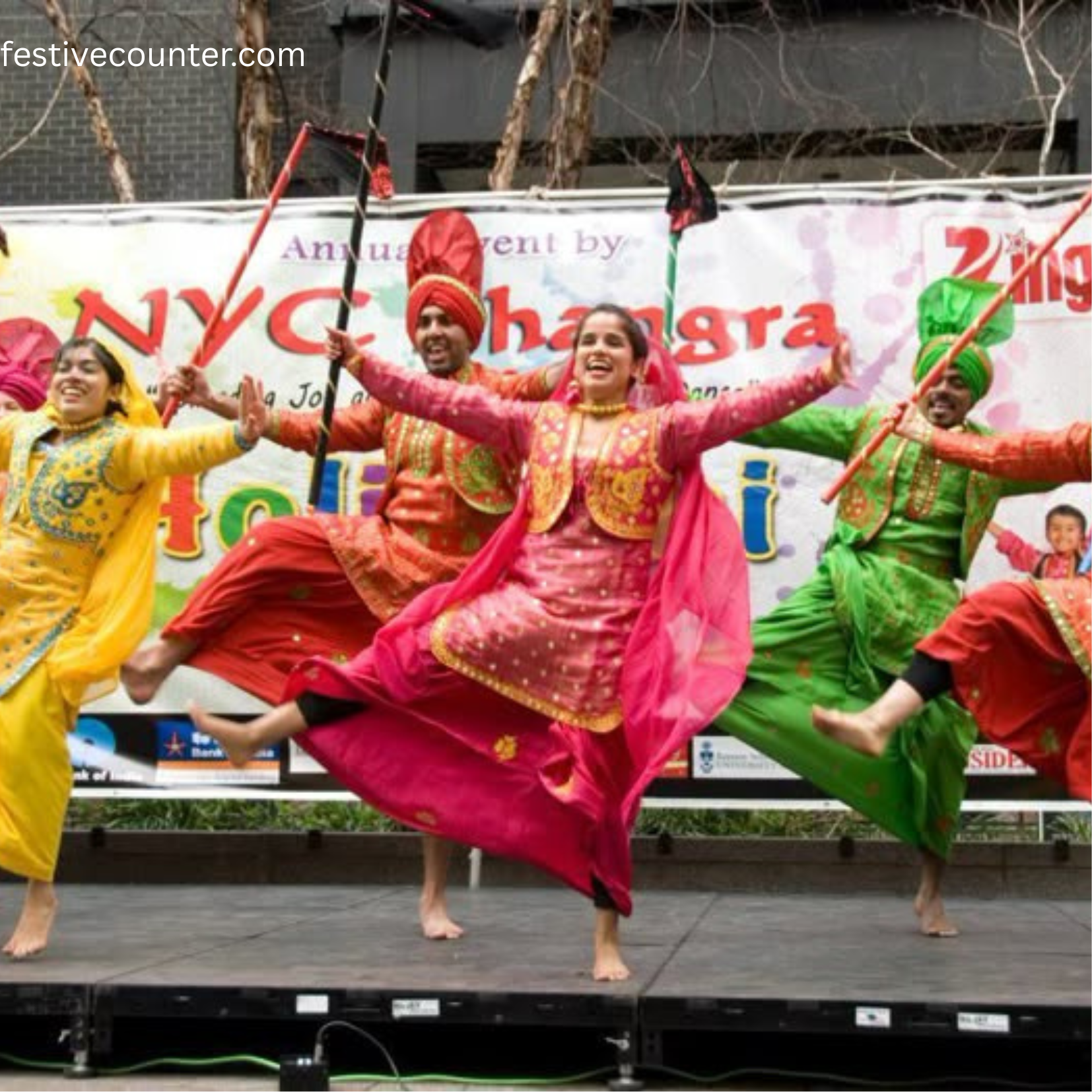 people dancing and enjoying lohri festival dancing a symbol of joy on festival of lohri<br />