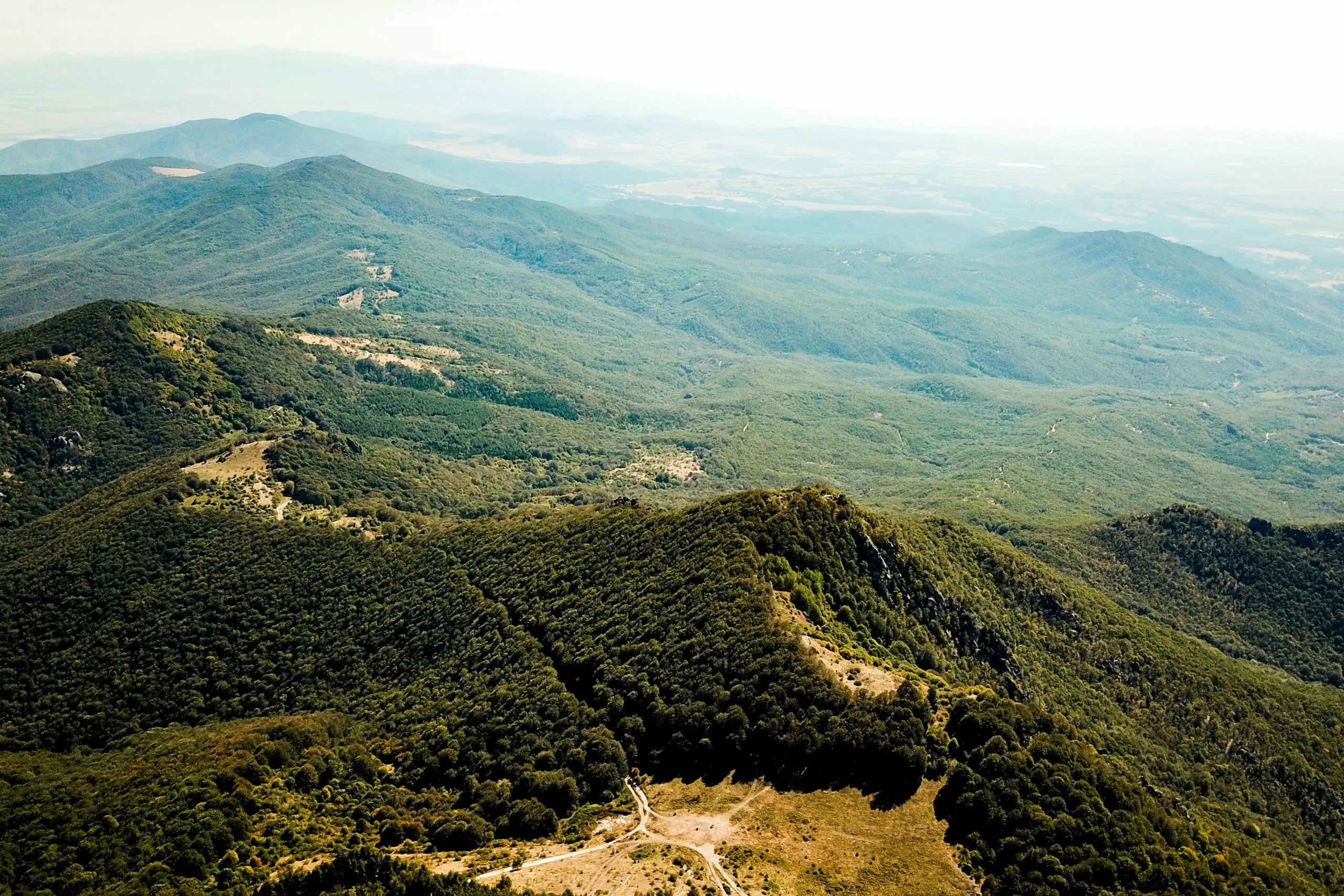 Majestic Bulgarian mountains with lush greenery and peaks