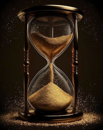 Elegant clock symbolizing countdown timer for festivals